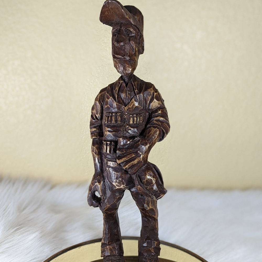 Ducks Unlimited Doug Dutenhoeffer Signed Wooden Hunting Sculpture Wood Vintage - Picture 9 of 10